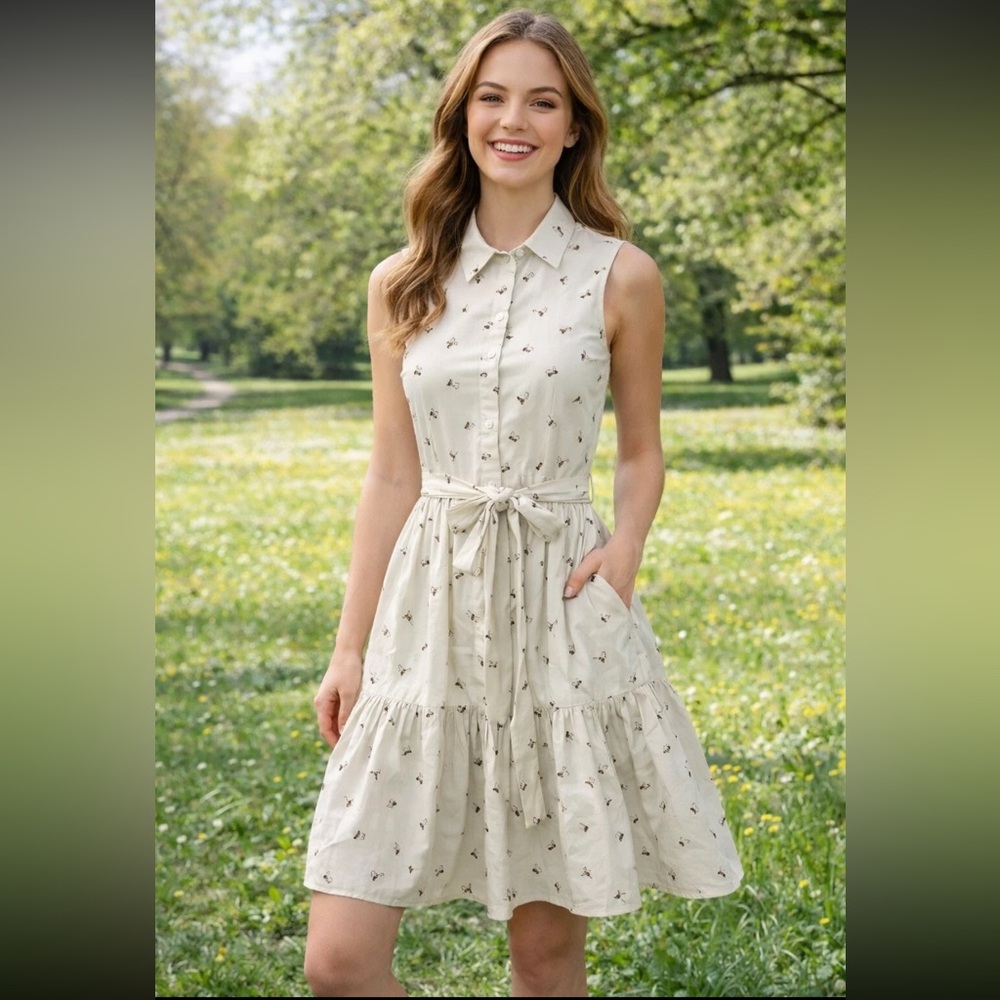 Kate Spade Cream Bee Mini Dress